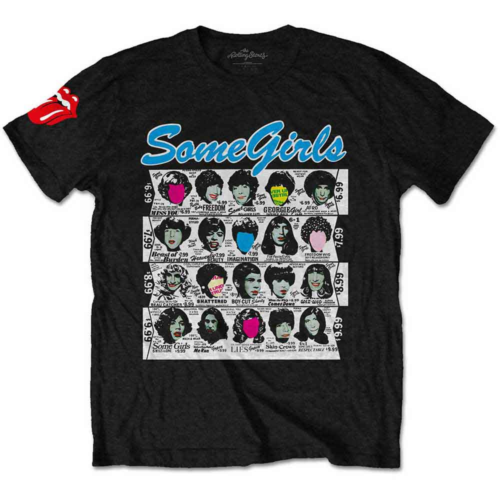 The Rolling Stones - Some Girls Album T-Shirt - Black | Apparel Black