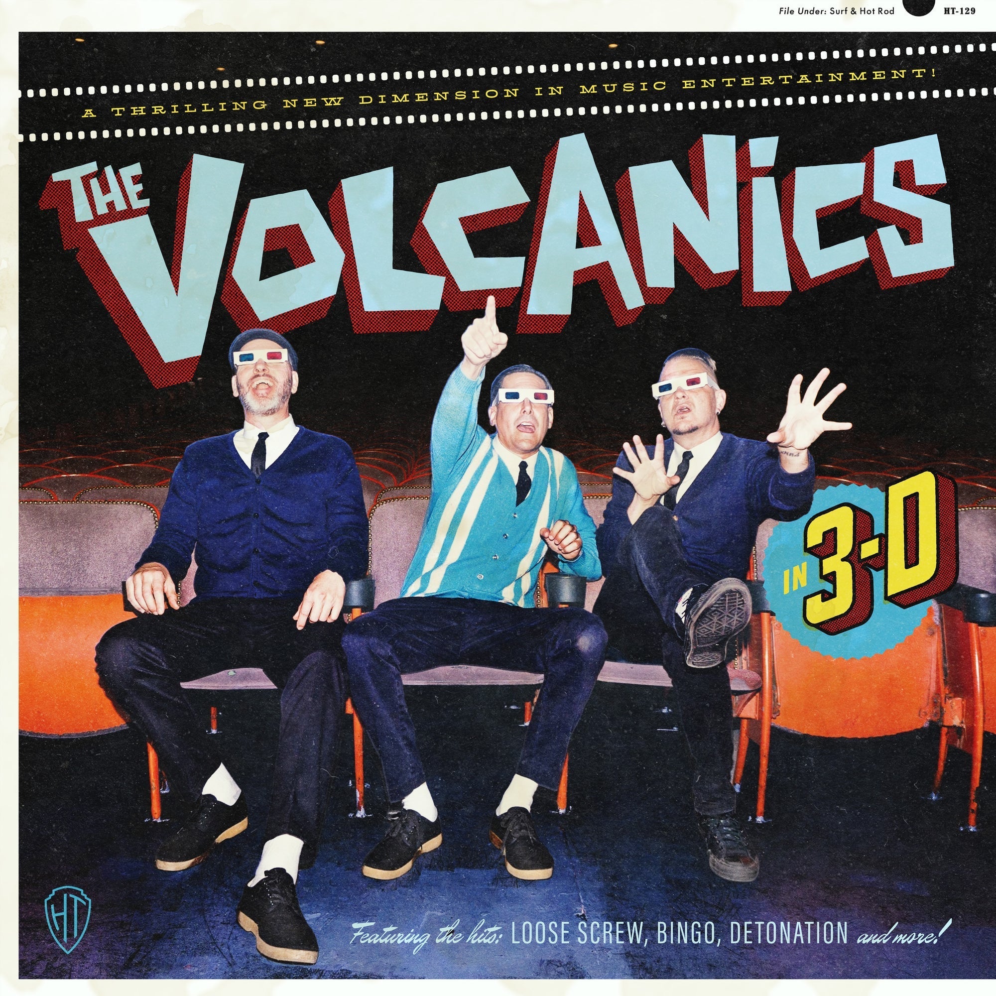 The Volcanics | The Volcanics "In 3D" (Indie Exclusive) (Foil-Stamped Jacket) [Translucent Red/Cyan Vinyl] | Vinyl