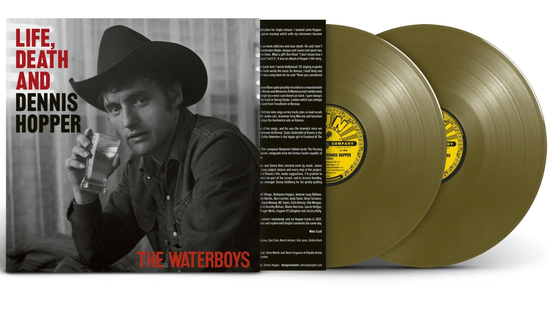 The Waterboys | Life, Death and Dennis Hopper [Explicit Content] (Limited Edition, Burnt Gold Colored Vinyl) (2 Lp's) | Vinyl