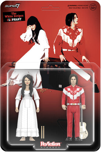 The White Stripes | Super7 - The White Stripes - ReAction Figures Wv2 - Elephant 2-Pack (Action Figure) | Action Figure