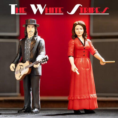 The White Stripes | Super7 - White Stripes - ReAction Figures Wv1 - Get Behind Me Satan 2-Pack (Action Figure, Collectible) | Action Figure