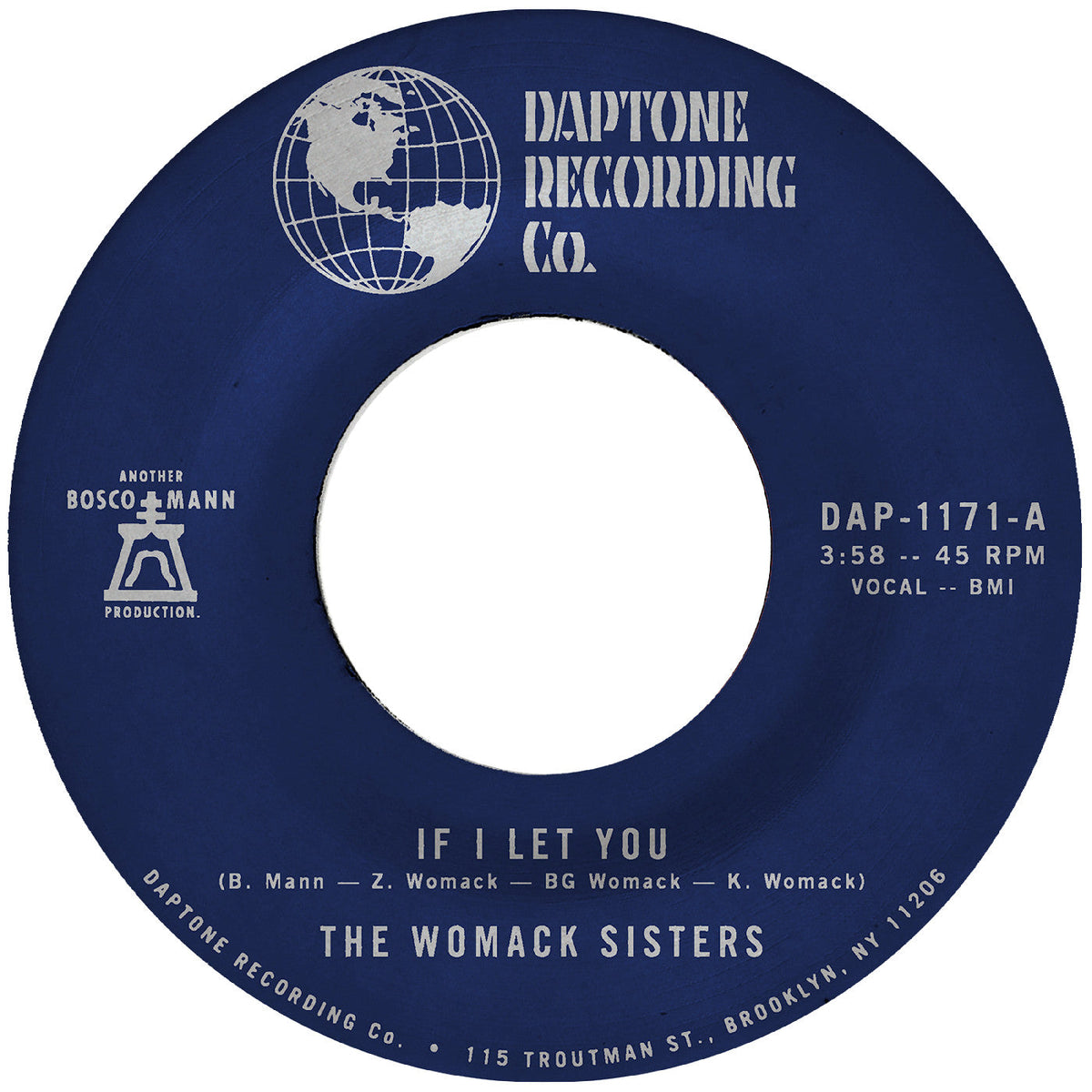 The Womack Sisters - If I Let You b/w If I Let You [Instrumental 7" Single] | Vinyl