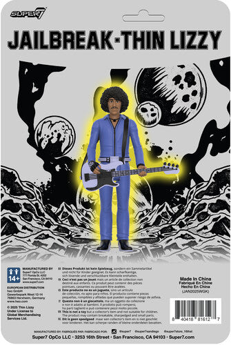 Thin Lizzy | Super7 - Thin Lizzy: Phil Lynott- ReAction Figures Wv2 - Jailbreak (Action Figure) | Action Figure