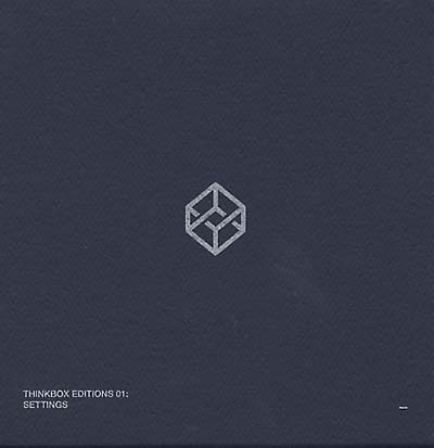 VA | Thinkbox Editions 01: Settings | CD