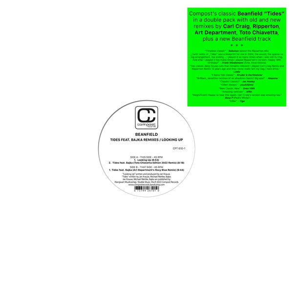 BEANFIELD - Tides Feat. Bajka Remixes / Looking Up | Vinyl