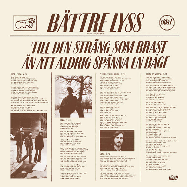 BATTRE LYSS - Till Den Strang Som Brast An Att Aldrig Spanna En Bage | Vinyl