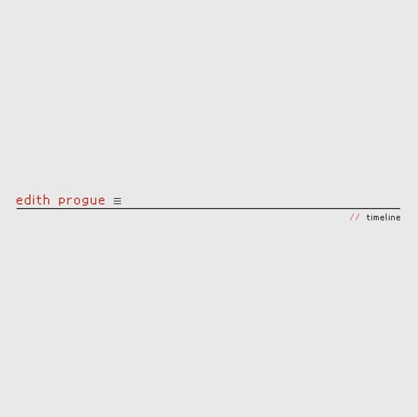 EDITH PROGUE - Timeline | Vinyl