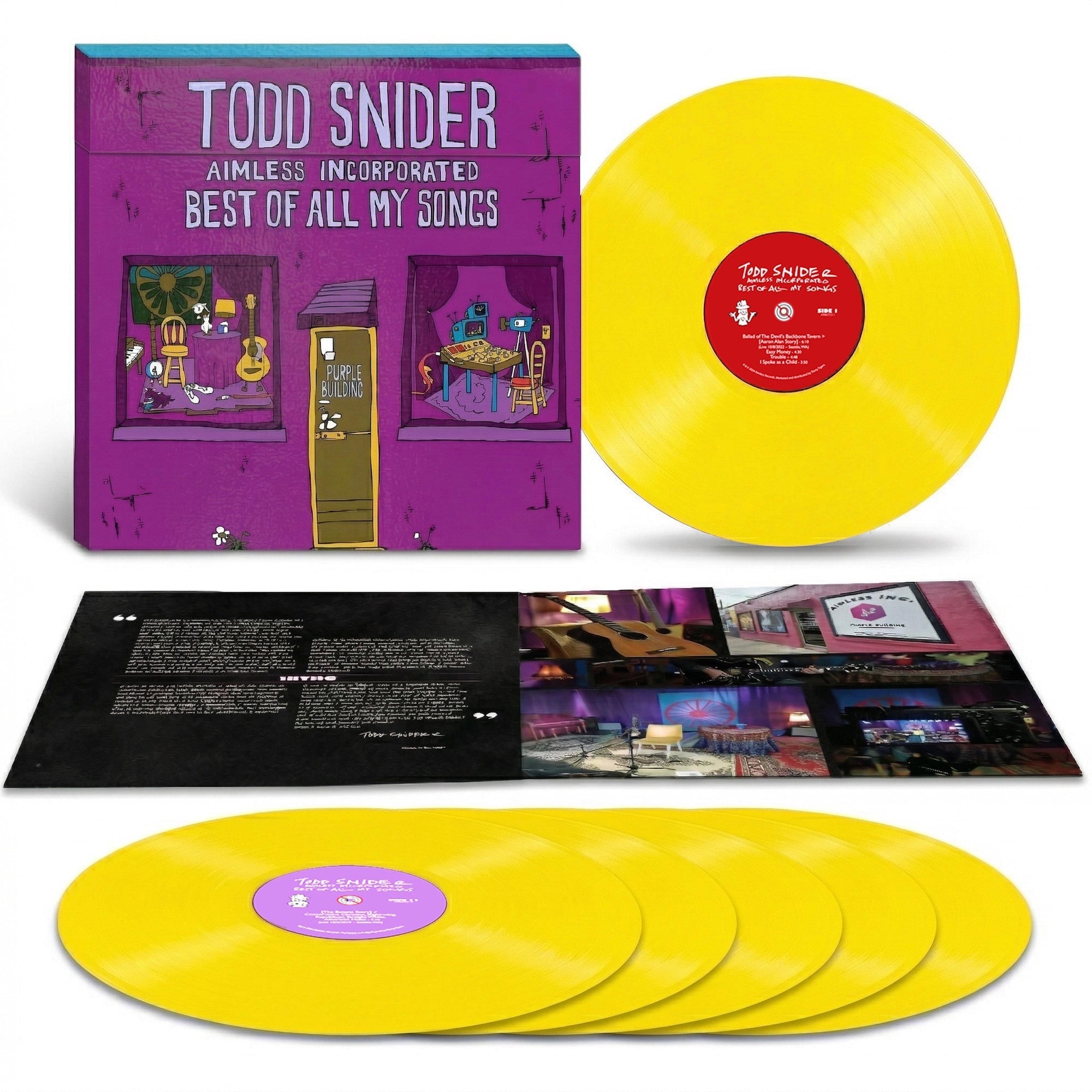 Todd Snider - Best Of All My Songs (Indie Exclusive Box Set) [Yellow Vinyl] [6LP] | Vinyl