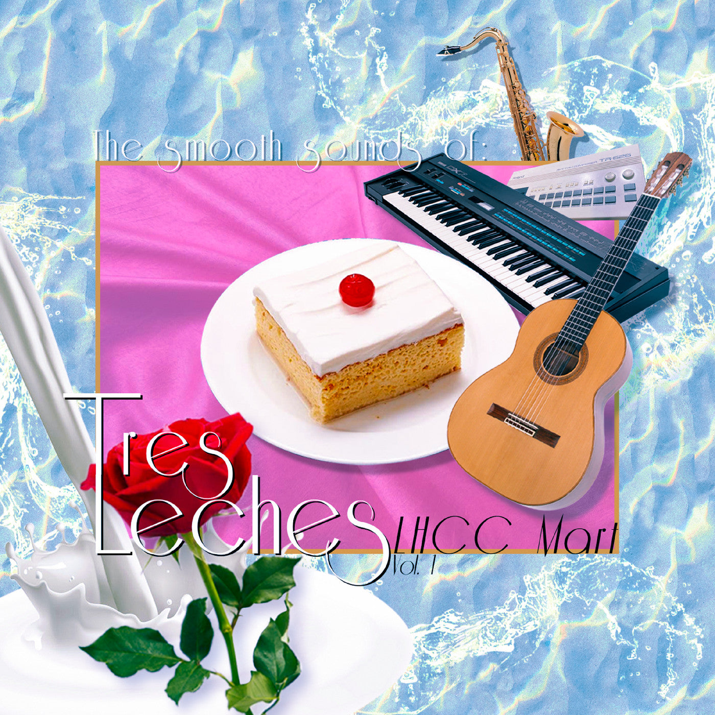 Tres Leches | Lhcc Mart Vol. 1 ("Tres Leches Swirl" Cream / White Marble Vinyl) The Smooth Sounds Of Tres Leches | Vinyl