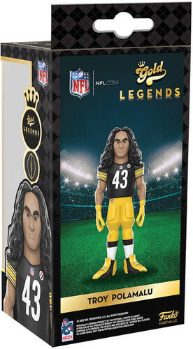 Troy Polamalu - FUNKO GOLD 5 NFL LEGENDS: Steelers - Troy Polamalu (Styles May Vary) (Vinyl Figure) | Action Figure