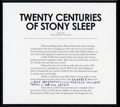 VA | Twenty Centuries Of Stony Sleep | CD