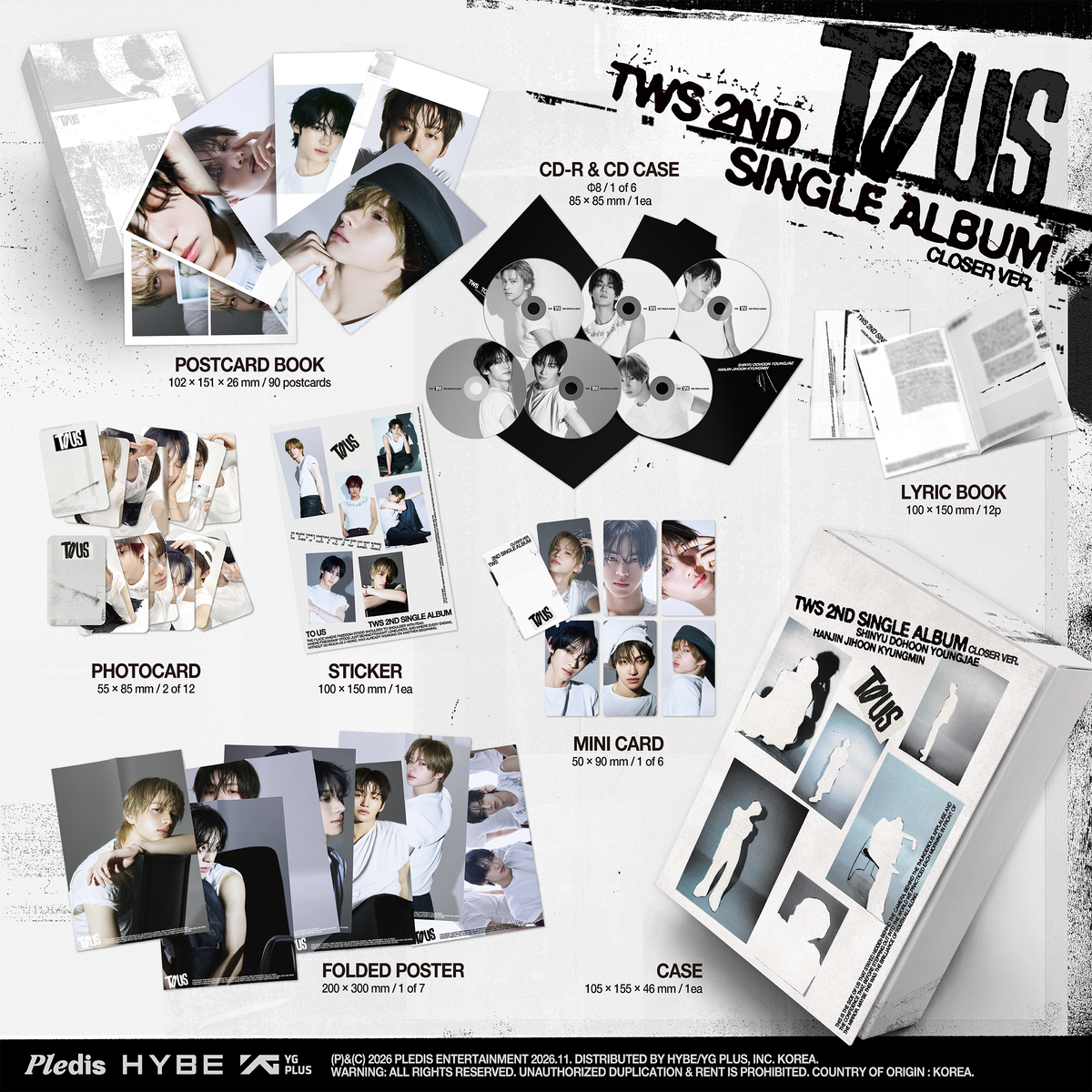 TWS - TWS 2nd Single Album 'TO US' (Closer Ver.) [CD] | CD