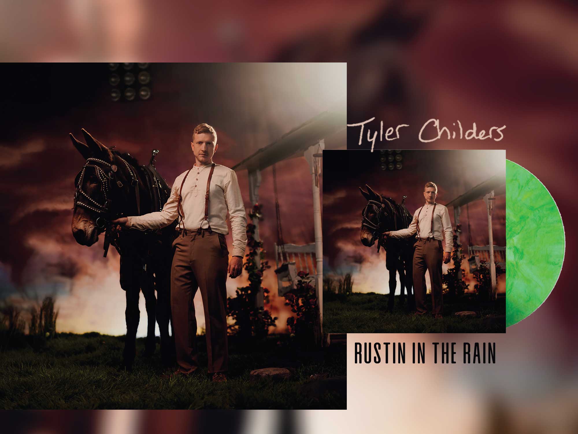 Tyler Childers Rustin in the Rain Green Vinyl