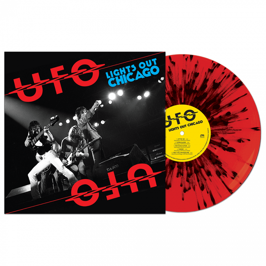 UFO | Lights Out IN Chicago (Limited Edition,Colored Vinyl, Red & Black Splatter) | Vinyl