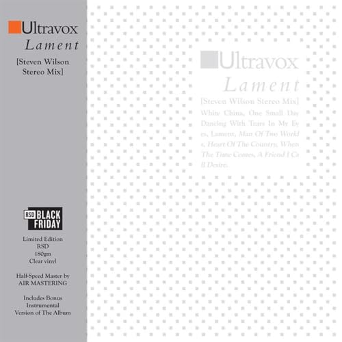 Ultravox - Lament [Steven Wilson Stereo Mix] | Vinyl
