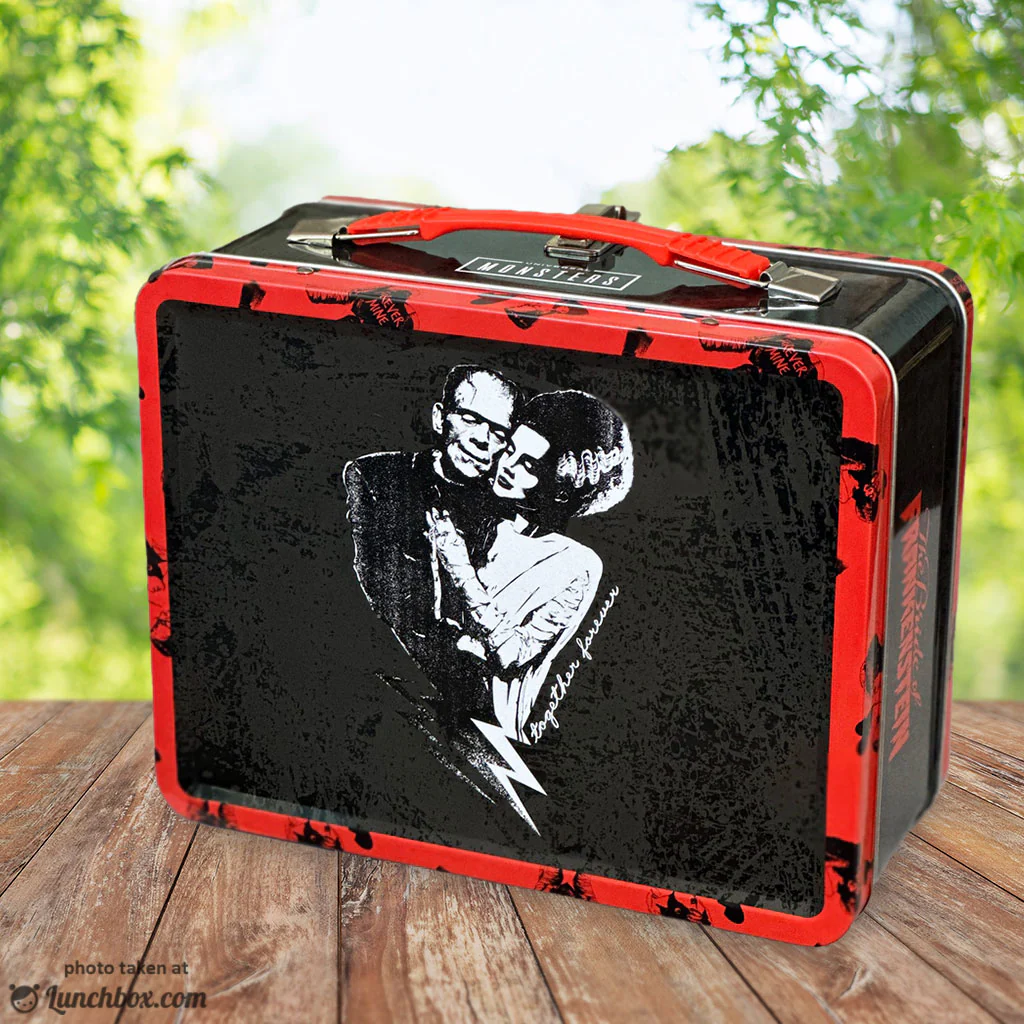 Universal Monsters | Universal Monsters - Frankenstein & The Bride Tin Tote | Lunch Box