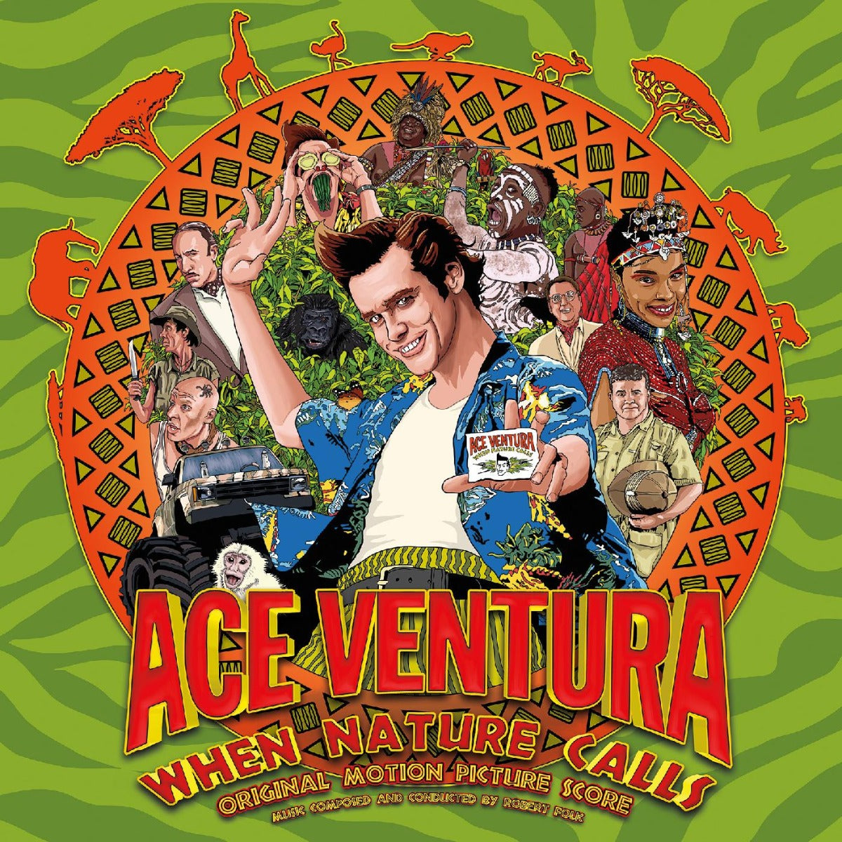 Various Artists - Ace Ventura: When Nature Calls: Original Motion Picture Score (Indie Exclusive, Red, White & Blue Splatter Colored Vinyl) | Vinyl