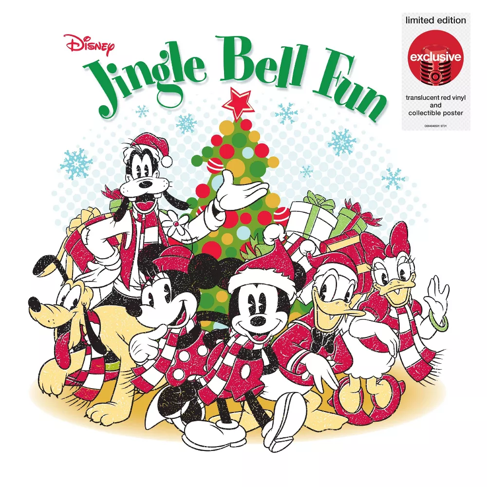 Various Artists | Disney Jingle Bell Fun (Limited Edition, Translucent Red Colored Vinyl, Collectible Poster) | Vinyl