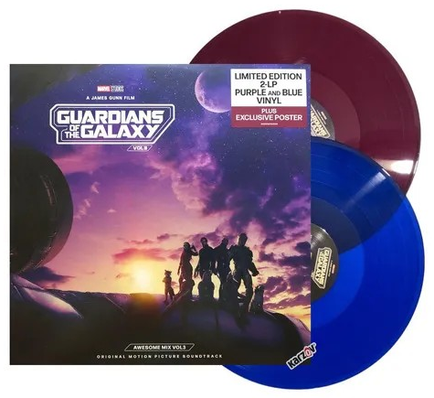 Various Artists | Guardians Of The Galaxy Vol. 3: Awesome Mix Vol. 3 (Limited Edition, Translucent Grape & Cobalt Blue Colored Vinyl, Bonus Poster) (2 Lp's) | Vinyl