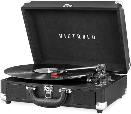 Victrola | Victrola-550BT-BLK Journey Bluetooth Wireless Suitcase Turntable 3 Speed (Black) | Turntables