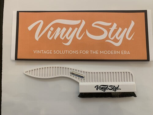 Vinyl Styl - Vinyl Styl® Premium Conductive Anti-Static Record Cleaning Brush (White) | Cleaning Brush