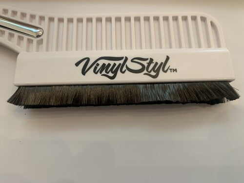 Vinyl Styl - Vinyl Styl® Premium Conductive Anti-Static Record Cleaning Brush (White) | Cleaning Brush