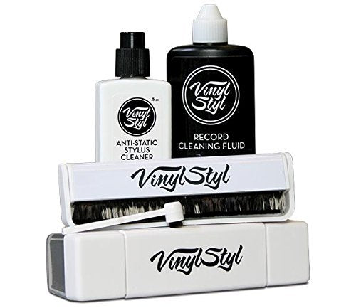 Vinyl Styl | Vinyl Styl® Ultimate Vinyl Record Care Kit - Record & Stylus Brushes And Fluid | Cleaning Kit