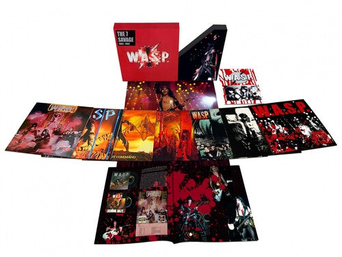 W.A.S.P. | 7 Savage: Second Edition (Box Set, 60 Page Book, Poster) [Import] (8 Lp's) | Vinyl