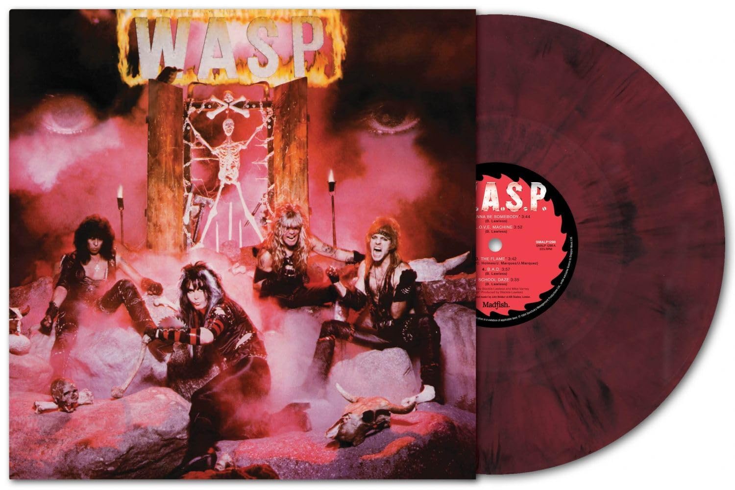 W.A.S.P. - W.A.S.P.: 40th Anniversary Edition (Half Speed Mastered, Red & Black Marbled Colored Vinyl) | Vinyl