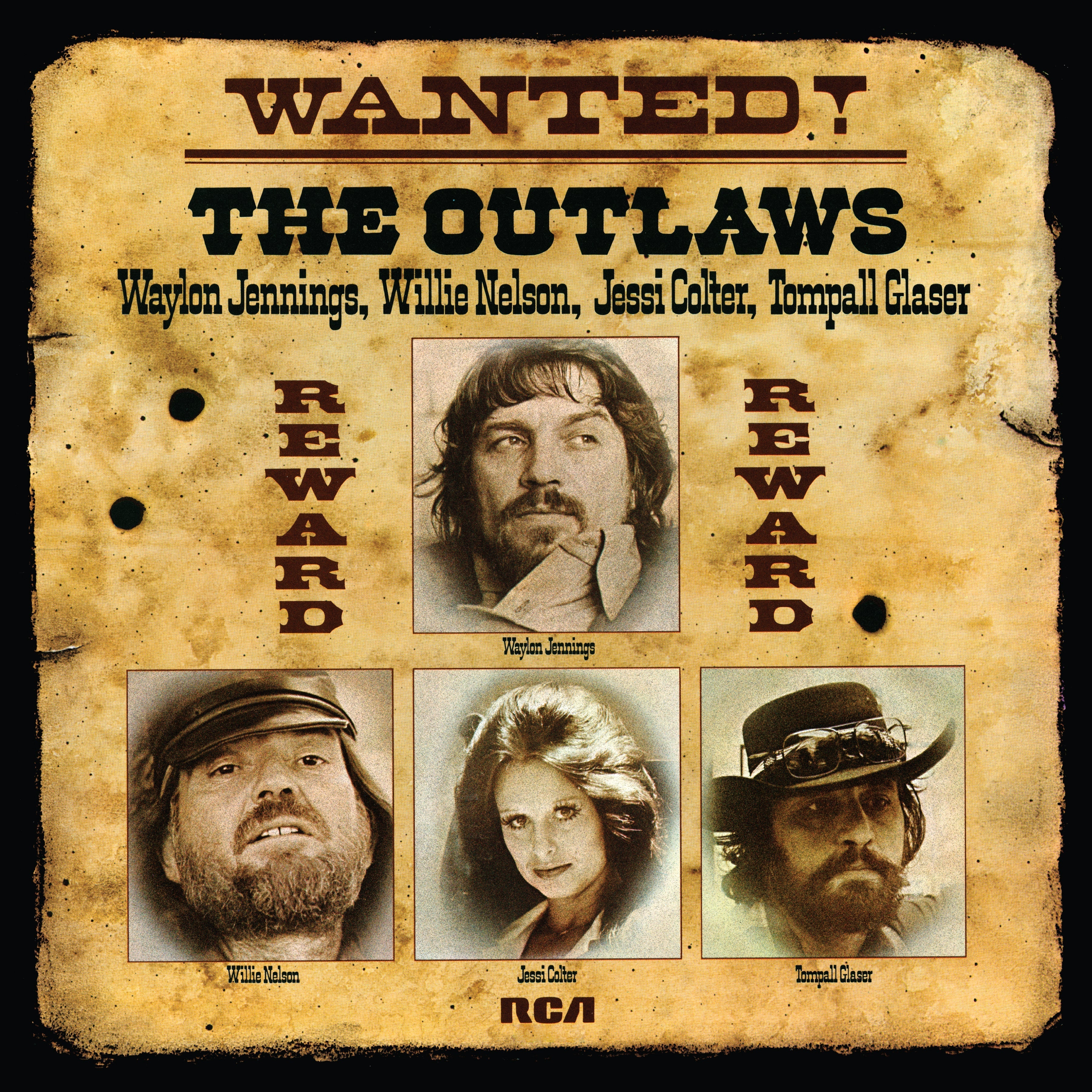 Waylon Jennings & Nelson Colter Glaser - Wanted! The Outlaws (50Th Anniversary) [Gold Vinyl] | Vinyl