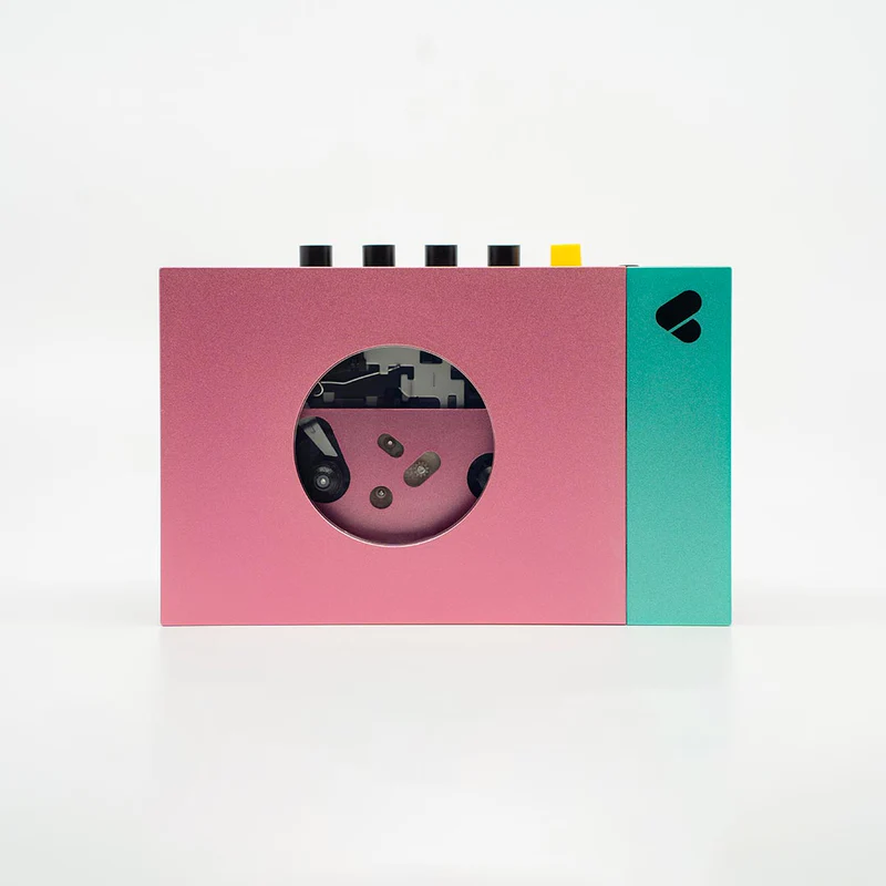 We Are Rewind - Portable BT Cassette Player Lecteur rose et vert • Edith | Cassette Player