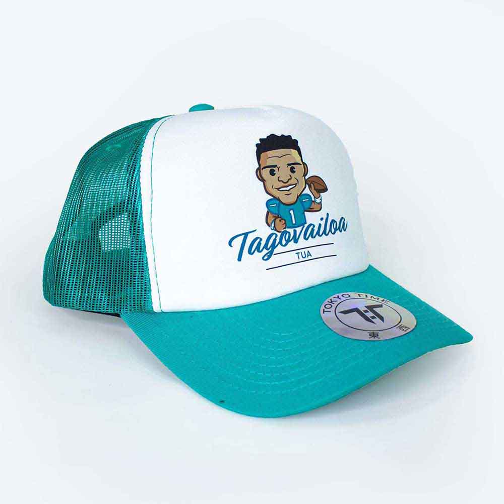 Tokyo Time - Tua Tagovalioa NFLPA Emoji | Hat White, Green, Blue