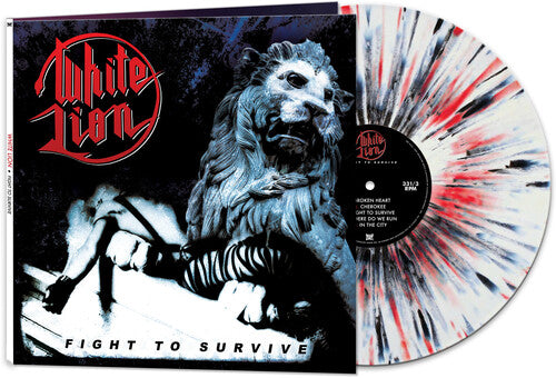 White Lion - Fight To Survive (Colored Vinyl, White, Black & Red Splatter, Limited Edition) | Vinyl