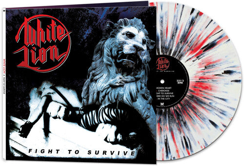White Lion | Fight To Survive (Colored Vinyl, White, Black & Red Splatter, Limited Edition) | Vinyl