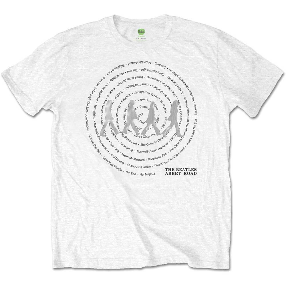 The Beatles - Abbey Road Songs Swirl | T-Shirt White