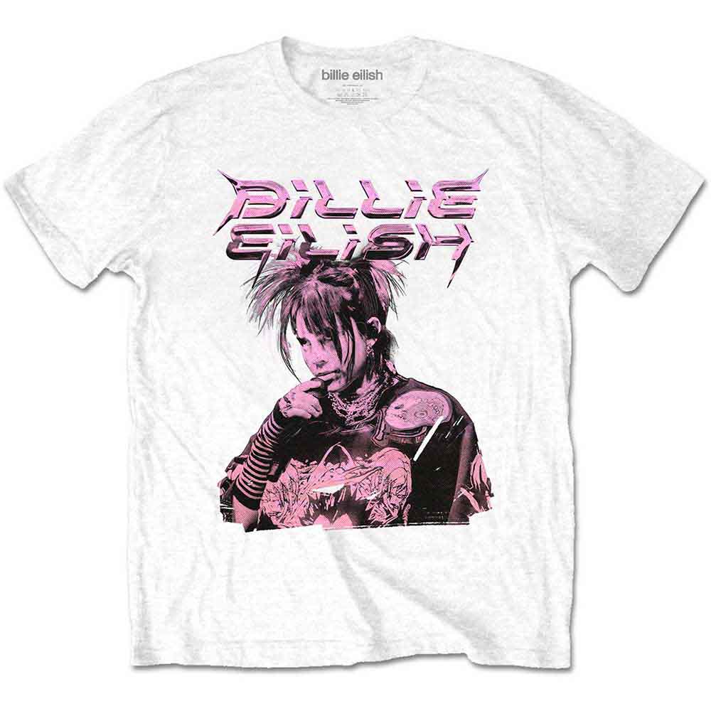 Billie Eilish - Purple Illustration | T-Shirt White