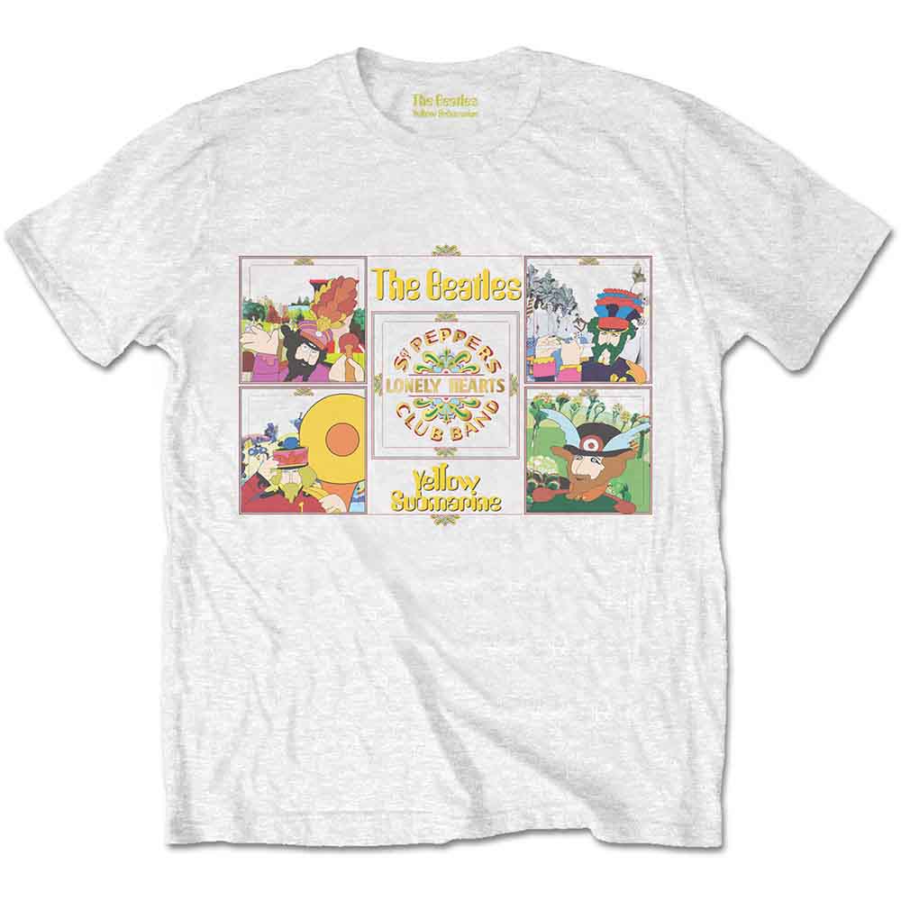 The Beatles - Yellow Submarine Sgt Pepper Band | T-Shirt White
