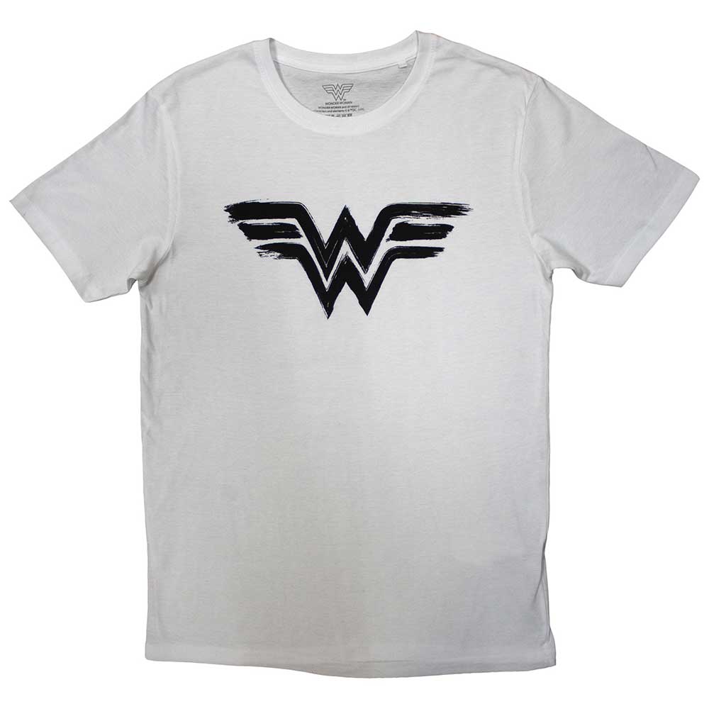 DC Comics - Wonder Woman - Black Paint Logo | White