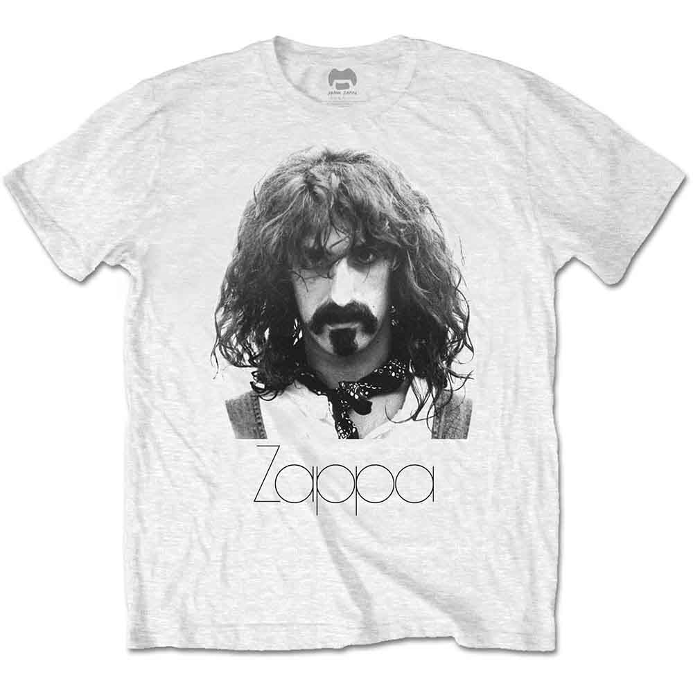 Frank Zappa - Thin Logo Portrait | T-Shirt White