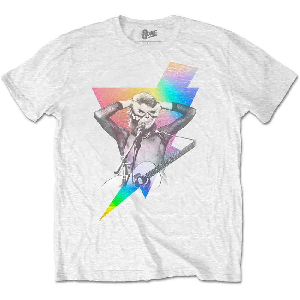 David Bowie - Holographic Bolt | T-Shirt White