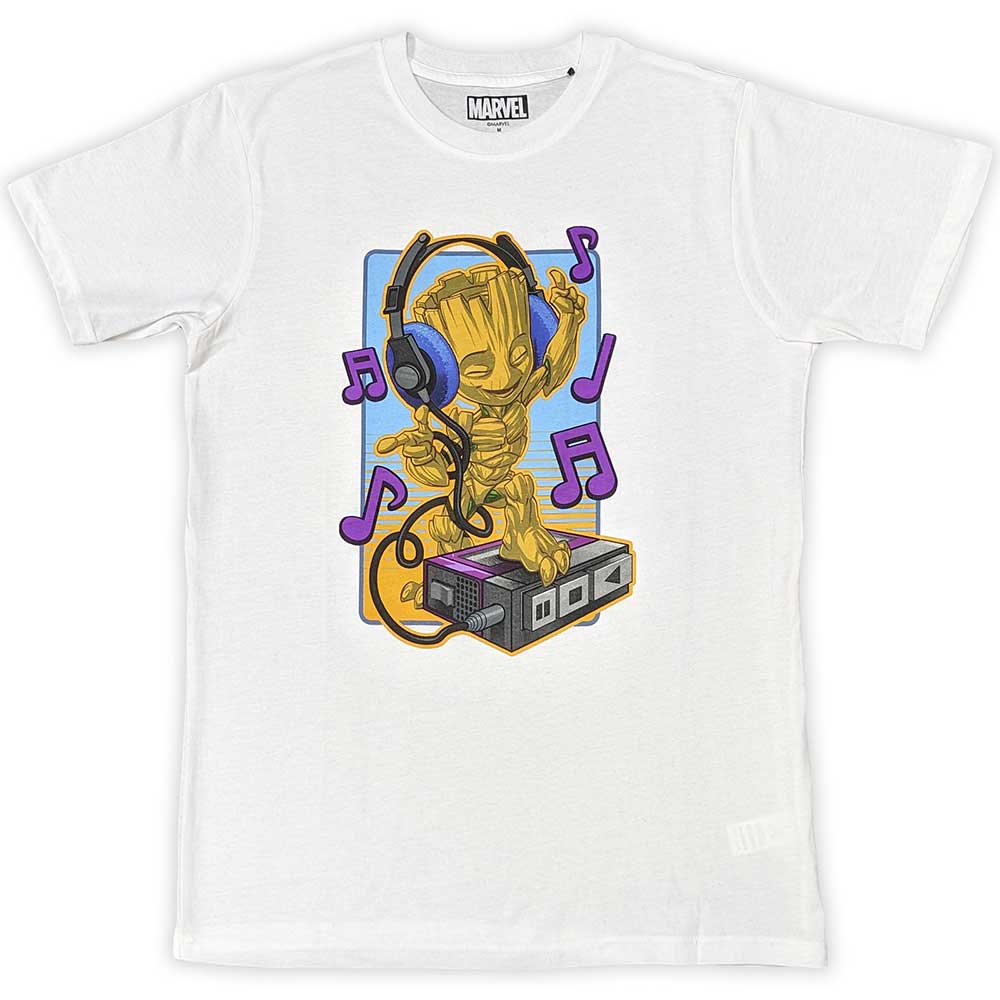 Marvel Comics - Guardians of the Galaxy Groot Dancing | T-Shirt White