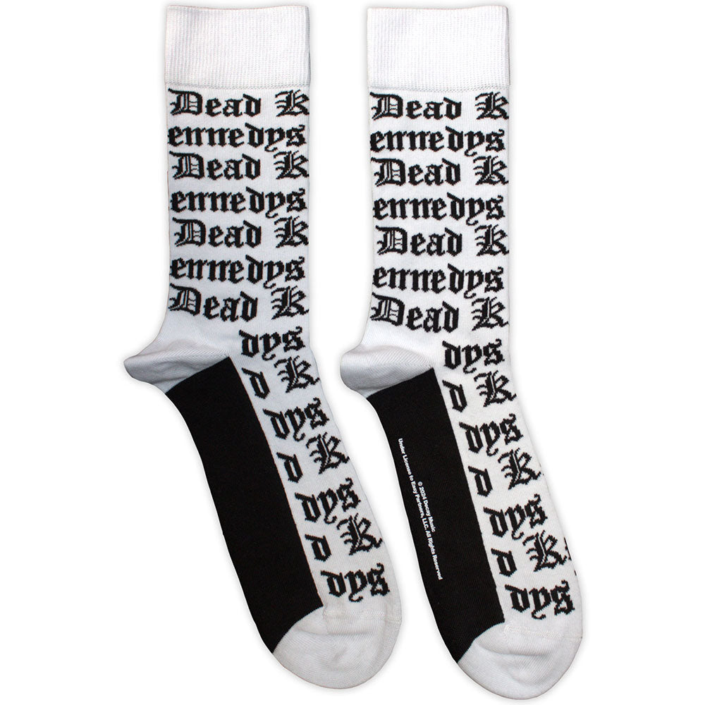 Dead Kennedys | Gothic Logo Pattern | White