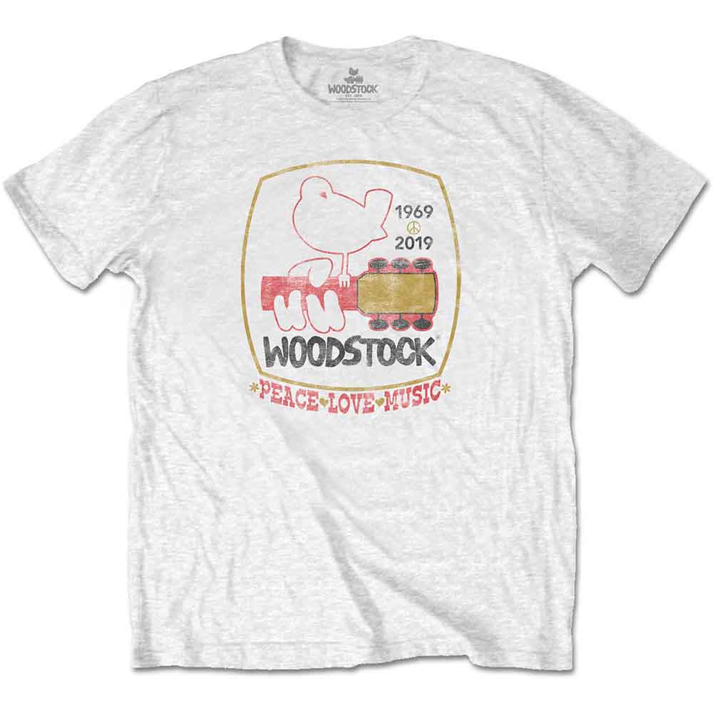 Woodstock - Peace Love Music | T-Shirt White