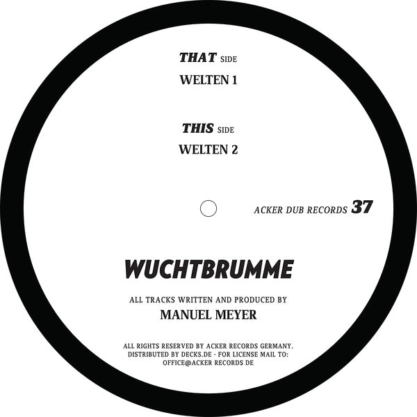 MANUEL MEYER - Wuchtbrumme | Vinyl