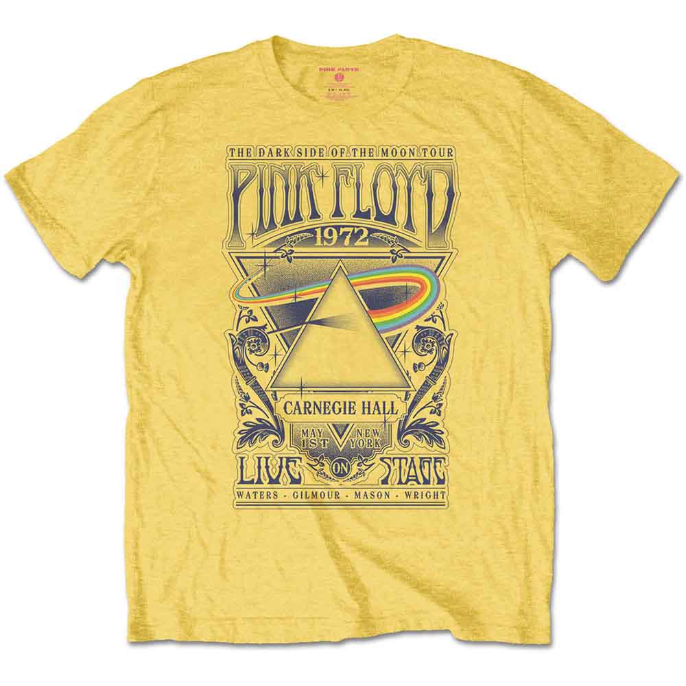Pink Floyd - Carnegie Hall Poster | T-Shirt Yellow