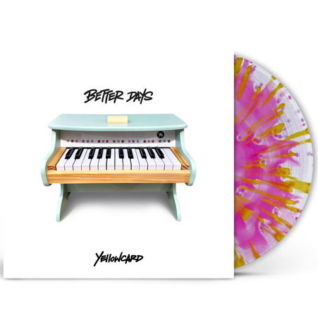Yellowcard | Better Days [Explicit Content] (Indie Exclusive, Pink & Yellow Splatter Colored Vinyl, Poster) | Vinyl