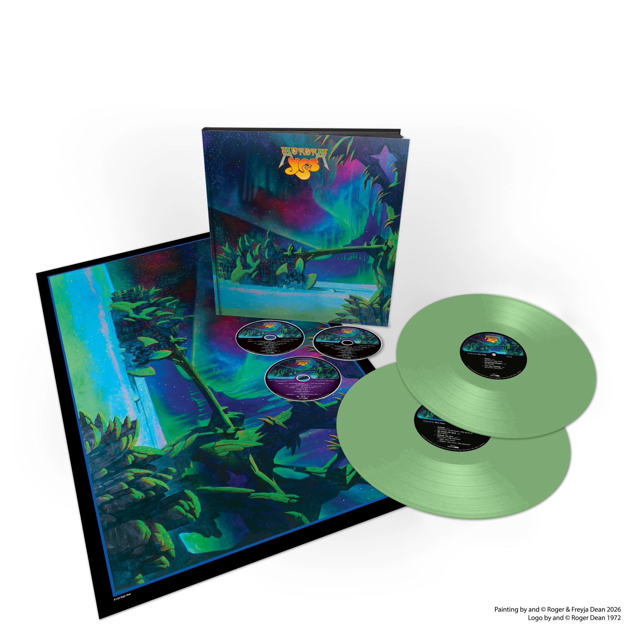 Yes - Aurora [Deluxe Light Green] [2LP + 2CD+Blu-Ray] | Vinyl