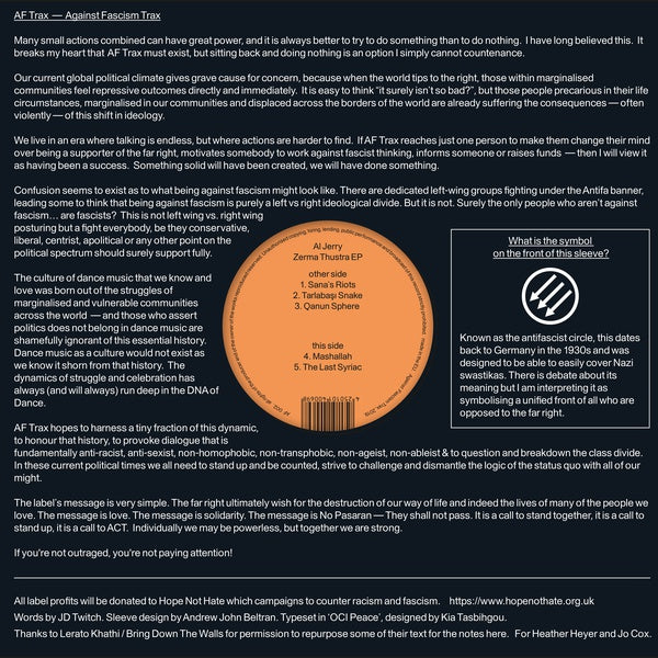 AL JERRY - Zerma Thurstra EP | Vinyl