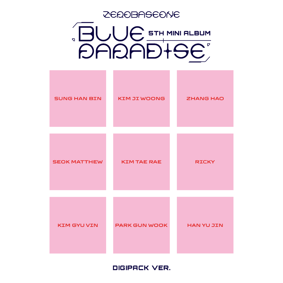 Zerobaseone - Blue Paradise [HIDE Ver.] (Board Game, Photo Book, Photo / Photo Card, Poster) | CD