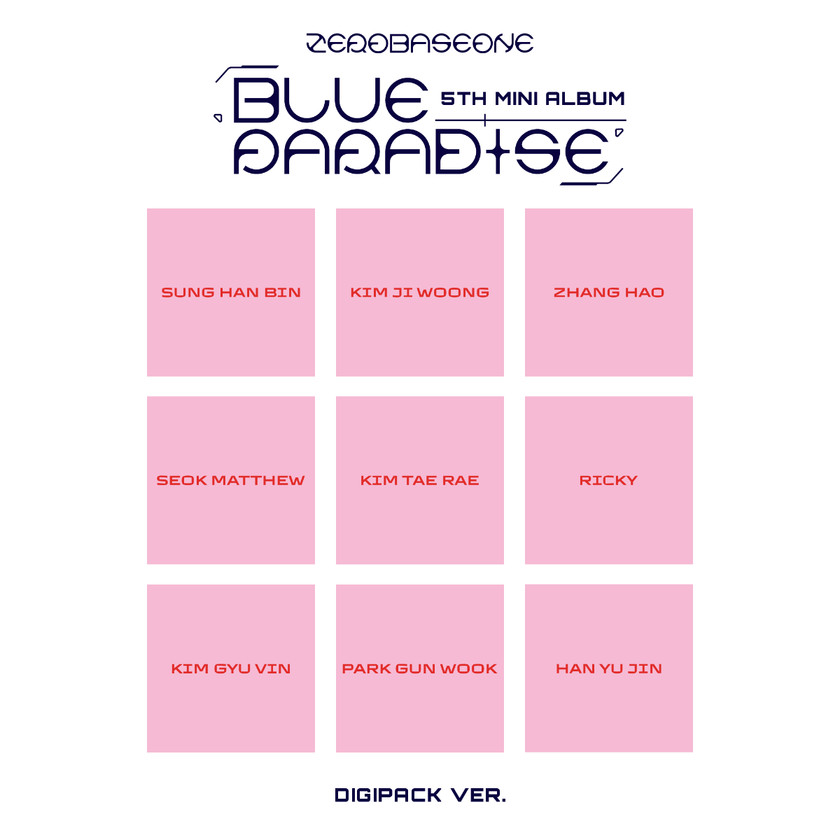 Zerobaseone | Blue Paradise [HIDE Ver.] (Board Game, Photo Book, Photo / Photo Card, Poster) | CD